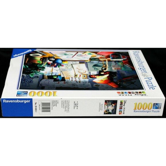 Disney Pixar Ravensburger Puzzle The Artist's Desk 1000 Pieces 19 432 2 Sketches - Picture 3 of 8